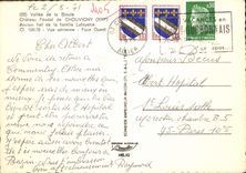 CPSM Vallee de la Sioule Chateau Feodal de Chouvigny