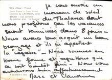 CPSM Cote d'Azur France French Riviera Environs du Lavandou Var St Clair Vue aerienne