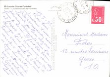 CPSM Lourdes Hautes Pyrenees La Basilique et les Pyrenees 