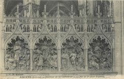 CPA Amiens (Somme) Interieur de la Cathedrale Vie de St Jean Baptiste