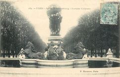 CPA Paris Jardin de Luxembourg Fontaine Caprpeaux