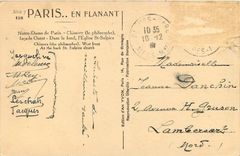 CPA Paris N D de Paris Chimere (le Philosophe) Facade Ouest