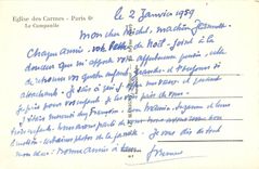 CPA Eglise des Carmes Paris le Campanile