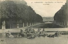 CPA Versailles Char d'Apollon le Tapis Vert et le Palais