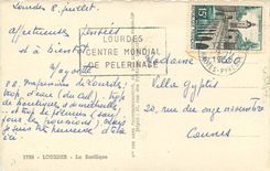 CPA Lourdes La Basilique