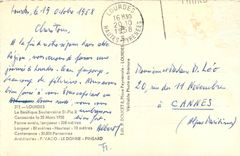 CPA Lourdes la basilique Souterraine Ste Pie X