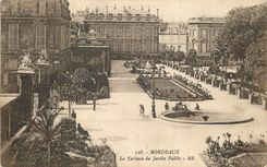 CPA Bordeaux La terrasse du jardin Public