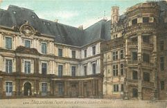 CPA Blois Le chateau Facade Gaston d'Orleans Escalier Francois I