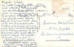 CPA Menton St Bernard Plage et Massif des Bauges