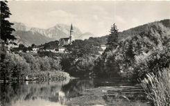 CPA Annecy Le Canal du Thiou Monastere de la Visitation et Tournette