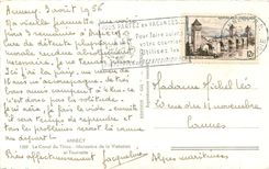 CPA Annecy Le Canal du Thiou Monastere de la Visitation et Tournette
