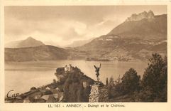 CPA Annecy Duingt et le chateau