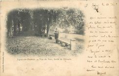 CPA Ligny en Barrois Vue du Parc bords de l'Ornain
