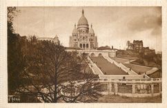 CPA Les Petits Tableaux de Paris La Basilique du Sacre Coeur a Montmartre Oeuvre de L Magne