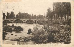 CPA Saint Pourcain sur Sioule Le Barrage sur la Sioule et le Cours