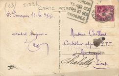 CPA Saint Pourcain sur Sioule Le Barrage sur la Sioule et le Cours