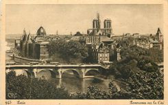 CPA Paris Panorama sur la Cite