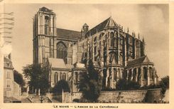 CPA Le Mans L'Abside de la Cathedrale