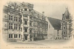 CPA Chateau de Blois aile de Francois Ier Facade sur la Cour