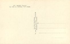 CPA Salers (Cantal) La Mise au tombeau (15e s)