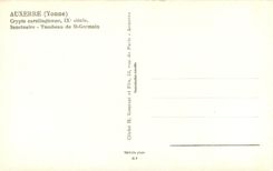 CPA Auxerre (Yonne) Crypte Carolingienne IXIX s Sanctuaire Tombeau de St Germain