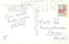 CPA En avion sur Murol (P de D) Alt 833 m