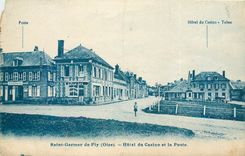 CPA Saint Germer de Fly (Oise) Hotel du Casino et la Poste