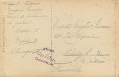 CPA camp de prisonniers de guerre Cottbus I dépôt B Allemagne Eugène Lemaire Sergent Fouvrier