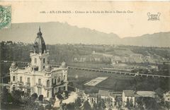 CPA Aix les Bains Chateau de la Roche du Roi et la Dent du Chat