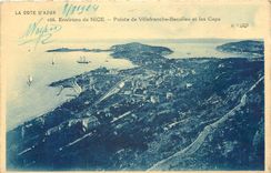 CPA Env de Nice Pointe de Villefranche Beaulieu et les Caps