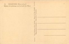 CPA Chartres (Eure et Loir) Matinee de printemps sur le bord de l'Eure