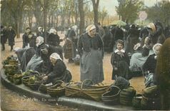 CPA Le Mans un coin du Marche