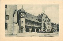 CPA Colmar Ancienne Douane et Fontaine Schwendi