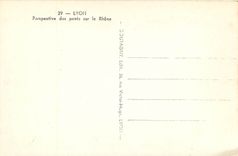 CPA Lyon Perspective des ponts sur le Rhone
