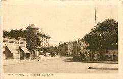 CPA Vittel Rue de la Gare