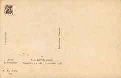 CPA Musee de Versailles A J Gros pincit Bonaparte a Arcole (17 nov 1796)