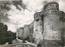 CPSM Angers (M et L) Le chateau (XIIIe s) Tours au Sud Ouest