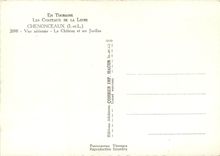 CPSM En Touraine les chateaux de la Loire Chenouceaux (I et L) Vue aerienne le chateau et ses jardin