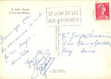 CPSM Biarritz le Port des Pecheurs