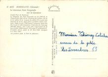 CPSM Bordeaux (Gironde) Le nouveau font suspendu sur la Garonne