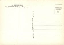 CPSM Monte Carlo Vu de Roquebrune