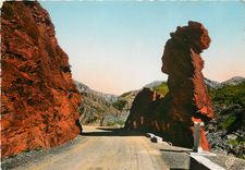 CPSM Haute Vallee du Var Les Gorges de Daluis la Tete de Femme