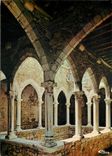 CPSM Abbaye de N D de Lerins Ile Saint Honorat Cannes Monastere fortifie Cloitre du XVe