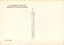 CPSM Lac d'Annecy (Hte Sav) Menthon et le Massif des Bourges