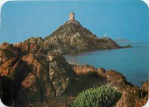 CPSM Panorama de la Corse Ajaccio les iles Sanguinaires au Printemps