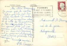 CPSM Poitiers (Vienne) Eglise Sainte Radegonde