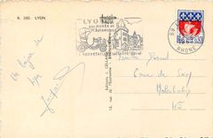 CPSM Guignol de Lyon vous presente sa bonne Ville