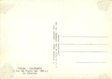 CPSM Cauterets Le Lac de Gaube (ALT 1800 m) le deversoir