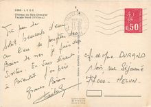 CPSM Lege Chateau du Bois Chevalier Facade Nord (XVIIe s)