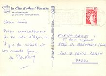 CPSM Saint Raphael Le vieux Port et la Cathedrale